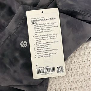 lulu defined jacket with tags